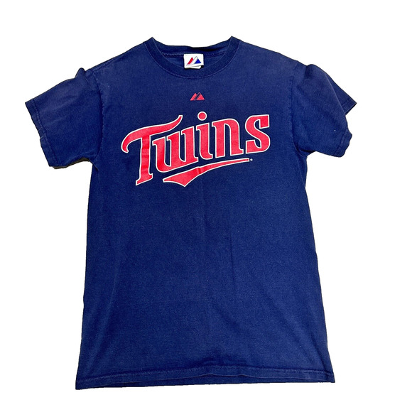 Minnesota Twins Other - Minnesota Twins T-Shirt Mens Sz S Mauer‎ 7 Cotton Blue Short Sleeve Casual Wear